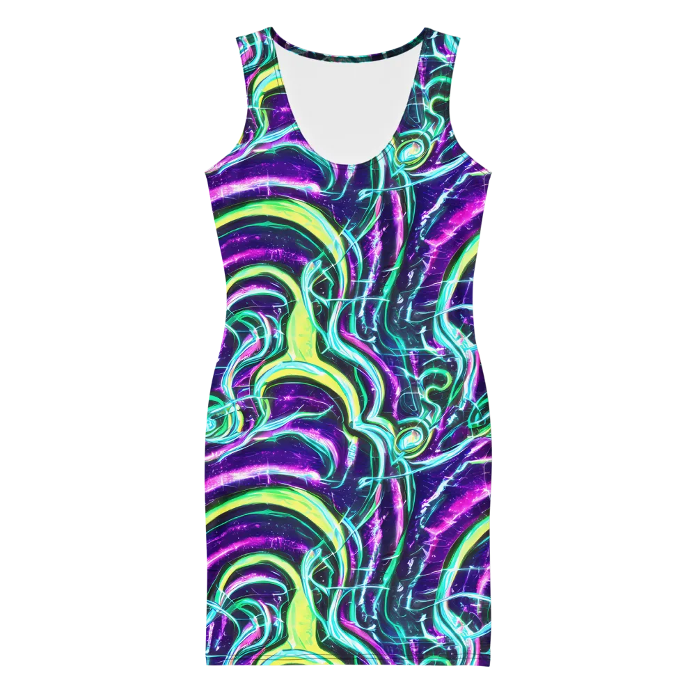 Quesnel's Vortex on Bodycon Dress — Front