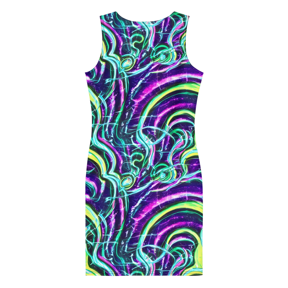 Quesnel's Vortex on Bodycon Dress — Back