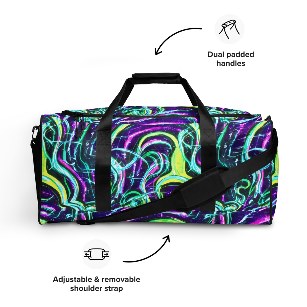 Quesnel's Vortex on Duffle Bag — Front