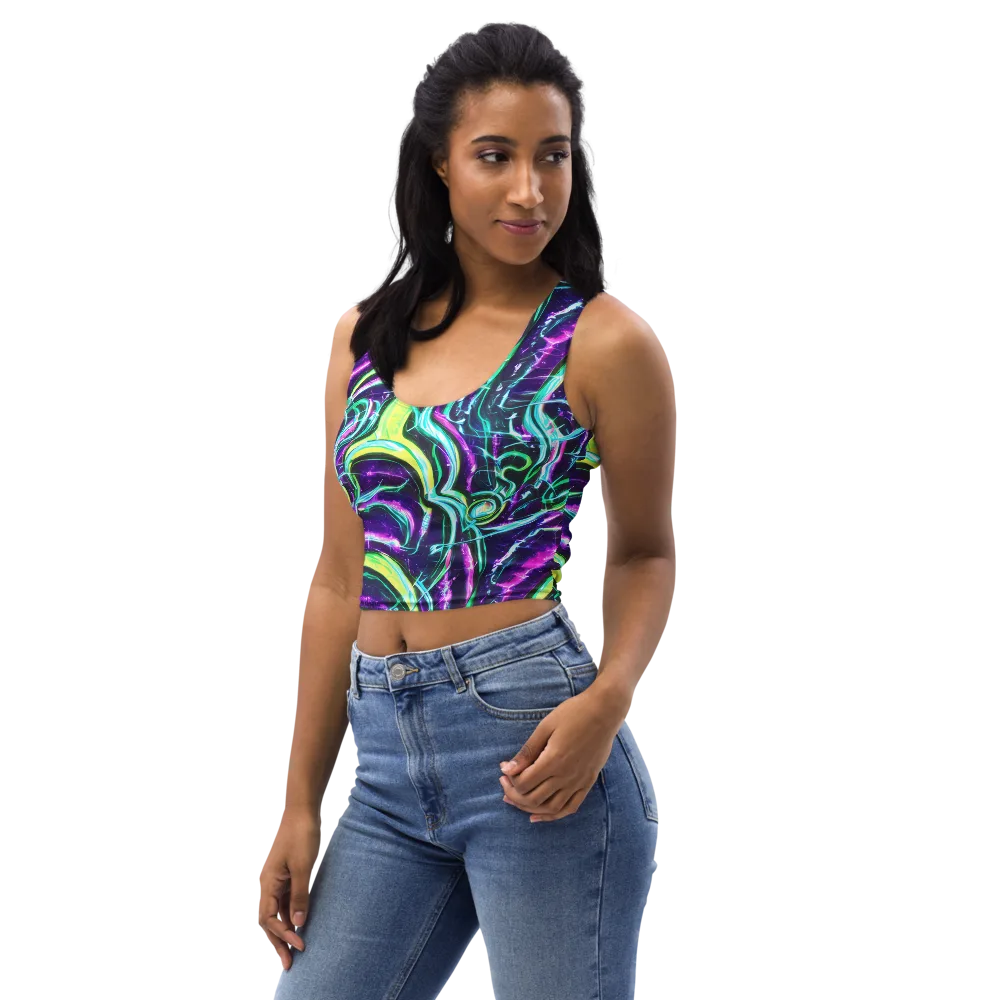 Quesnel's Vortex on Crop Top — Left Front