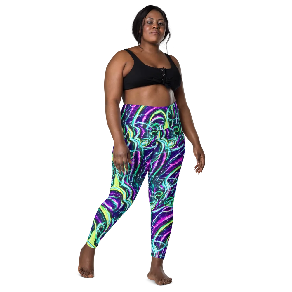 Quesnel's Vortex on Leggings with Pockets — Front