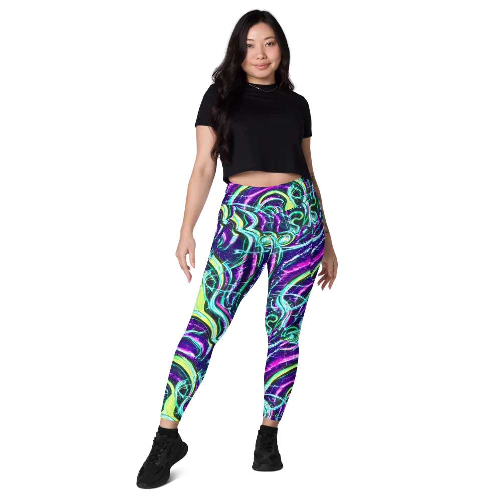 Quesnel's Vortex on Leggings with Pockets — Front