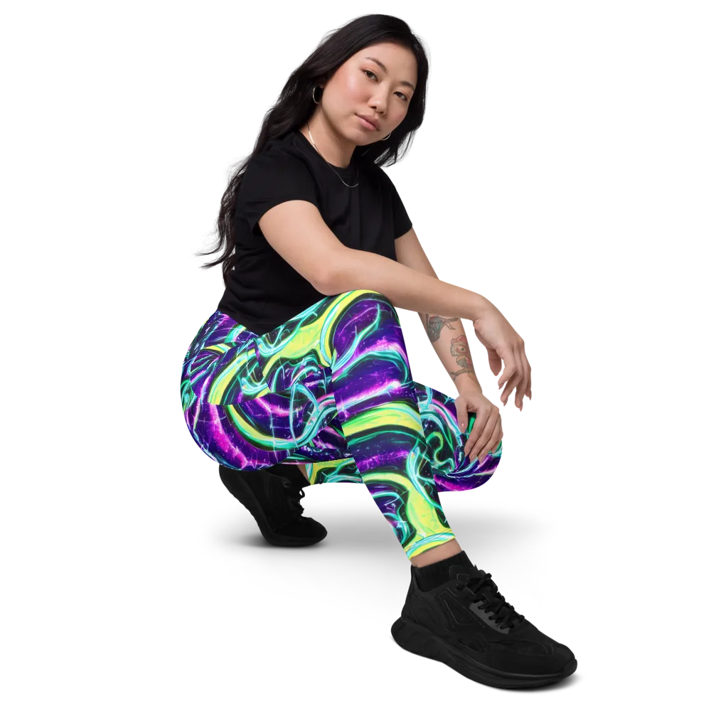 Quesnel's Vortex on Leggings with Pockets — Right Front