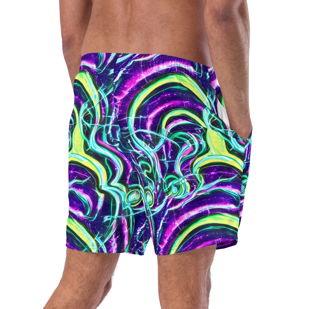 Quesnel's Vortex on Swim Trunks — Right Back