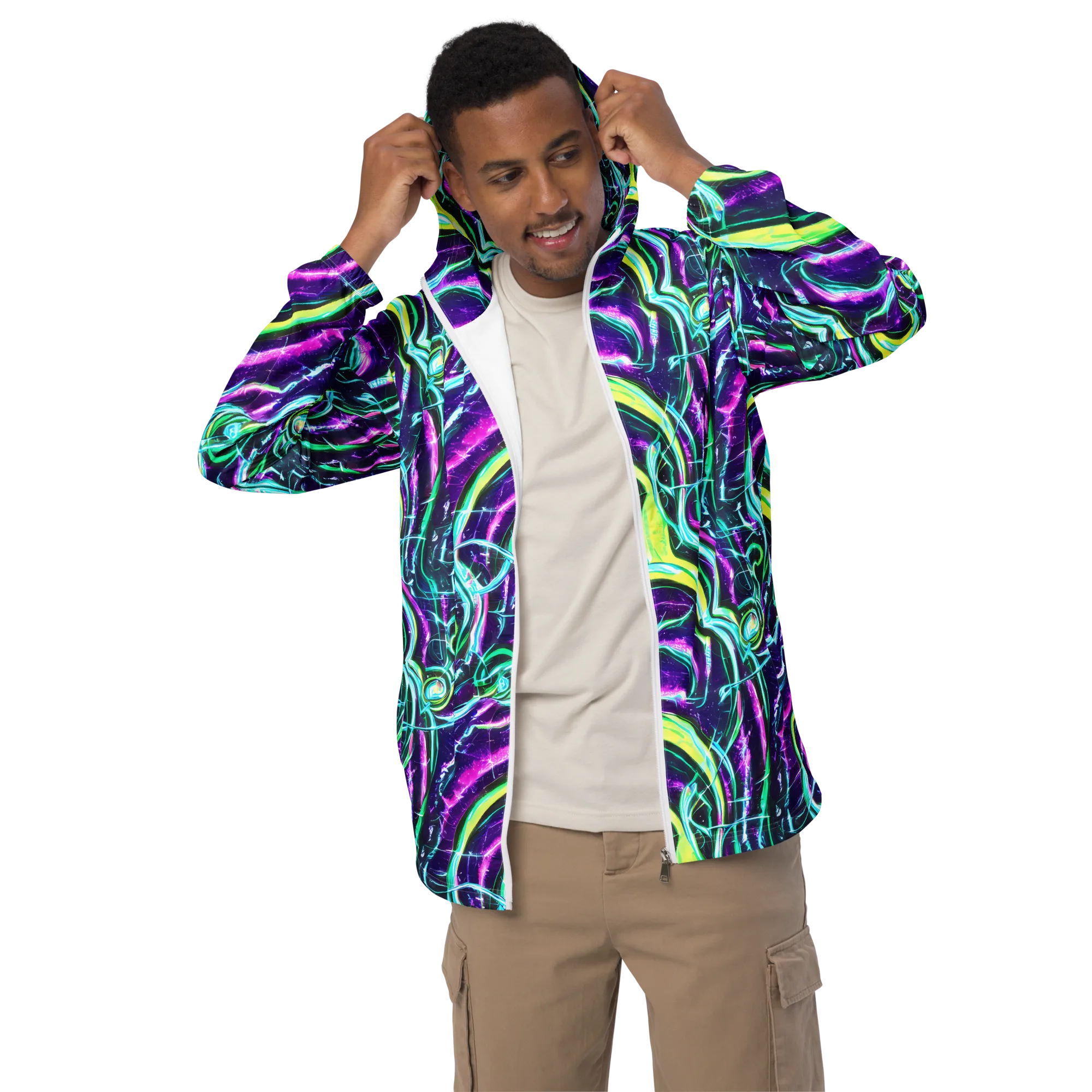 Quesnel's Vortex on Men's Windbreaker — Front