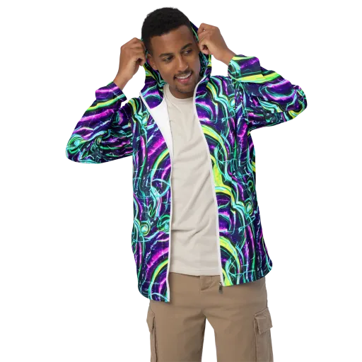 Quesnel's Vortex on a Men's Windbreaker