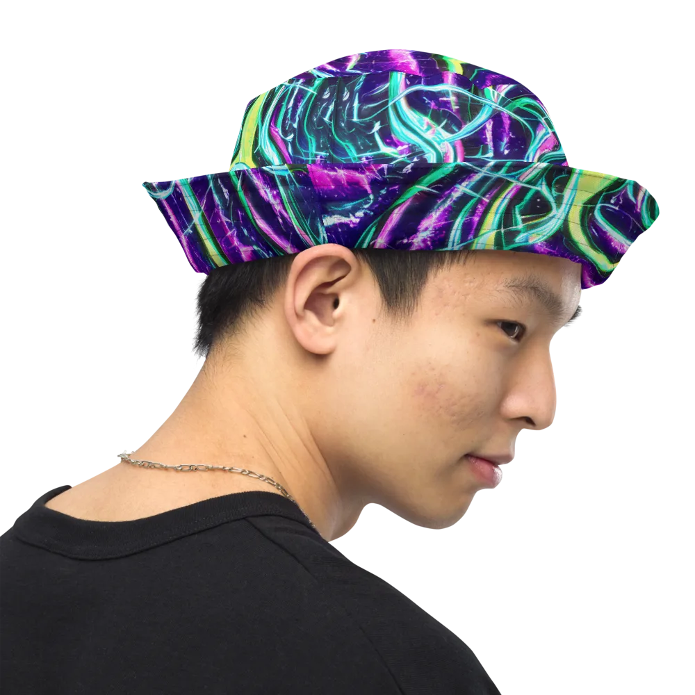 Quesnel's Vortex on Reversible Bucket Hat — Right Outside