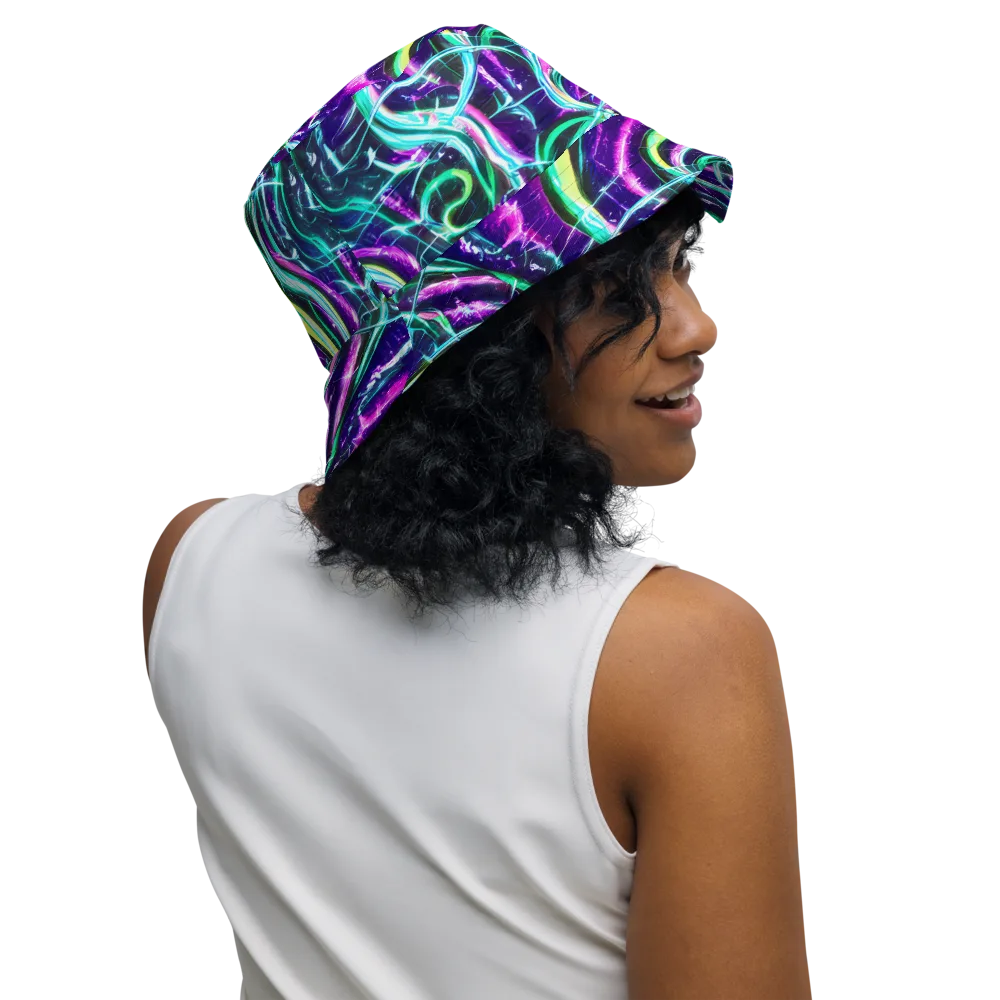 Quesnel's Vortex on Reversible Bucket Hat — Right Outside