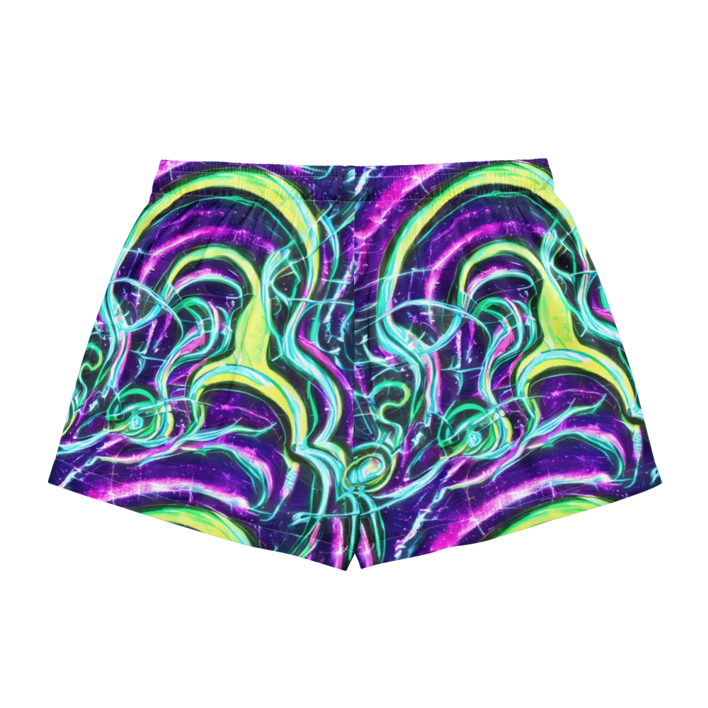 Quesnel's Vortex on Women's Pajama Shorts — Back