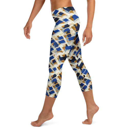 Cobalt Crosscurrent on a Capri Leggings