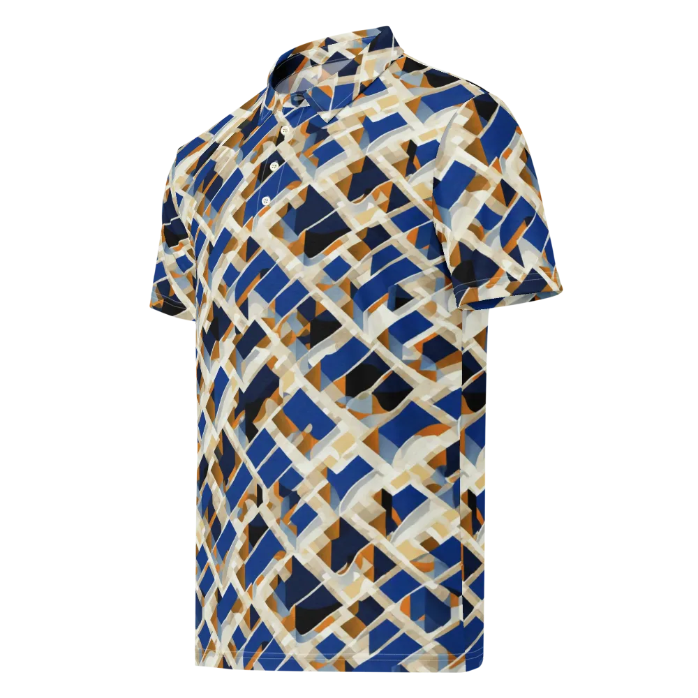 Cobalt Crosscurrent on Men's Slim Fit Polo Shirt — Left Front