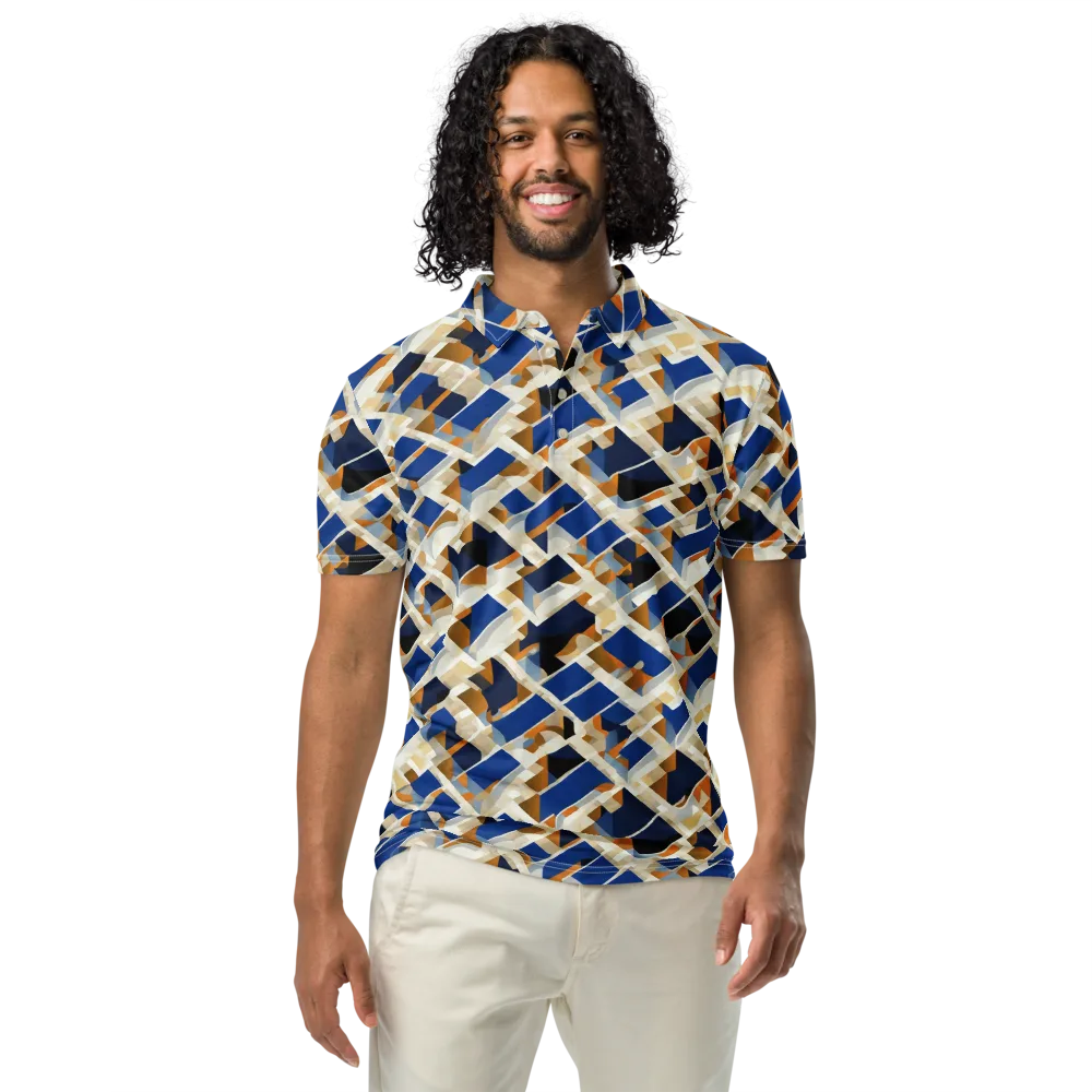 Cobalt Crosscurrent on Men's Slim Fit Polo Shirt — Front