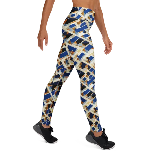 Cobalt Crosscurrent on a Yoga Leggings