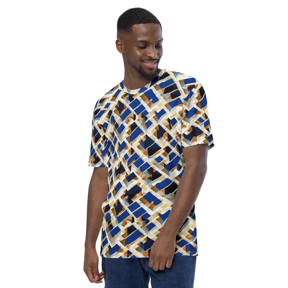 Cobalt Crosscurrent on Men's Crew Neck T-Shirt — Left