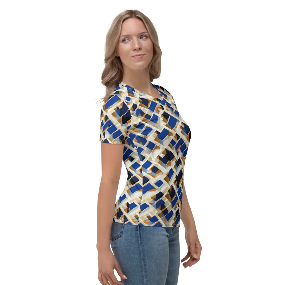 Cobalt Crosscurrent on Women's Crew Neck T-Shirt — Right