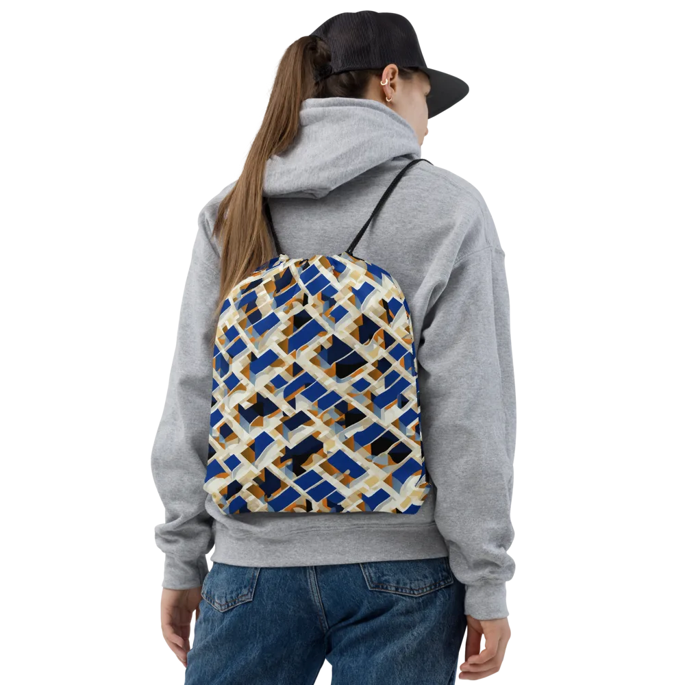 Cobalt Crosscurrent on Drawstring Bag — Front