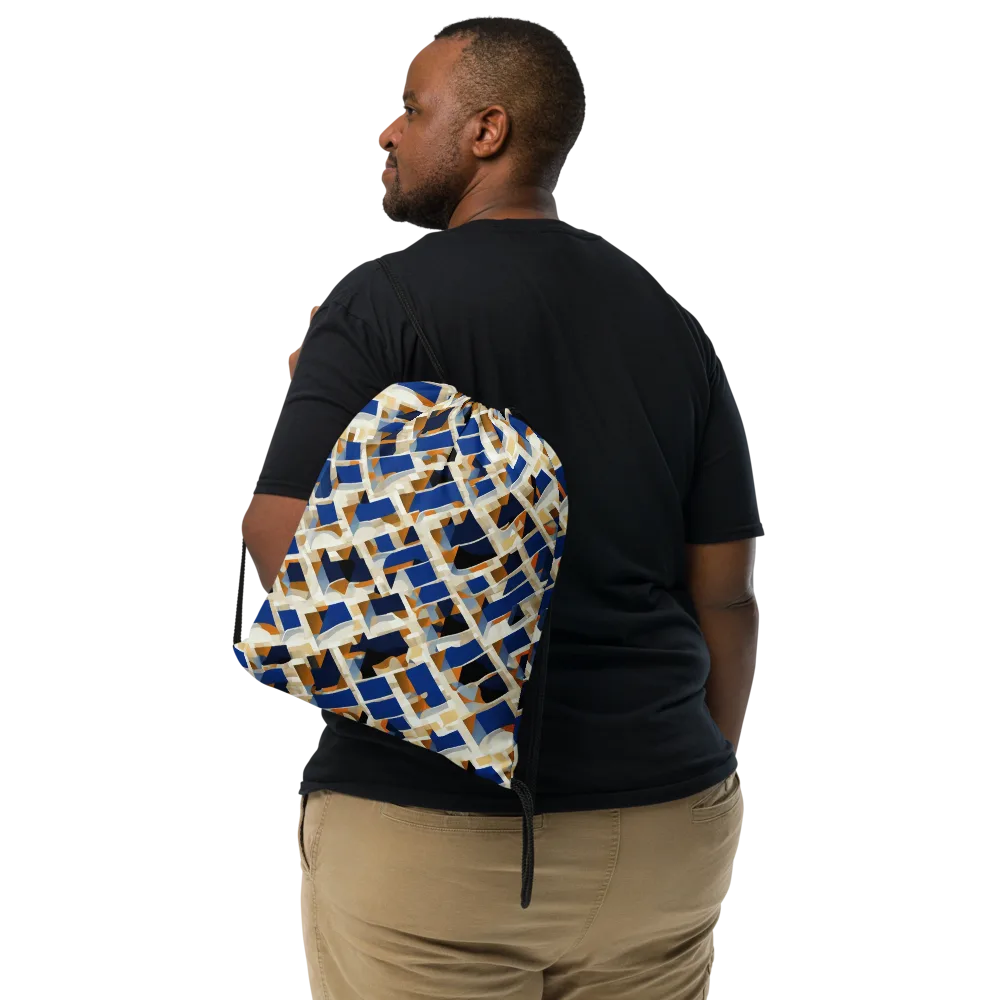 Cobalt Crosscurrent on Drawstring Bag — Front