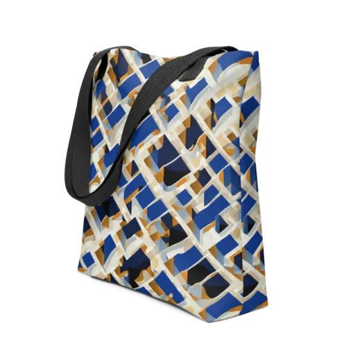 Cobalt Crosscurrent on a Tote Bag