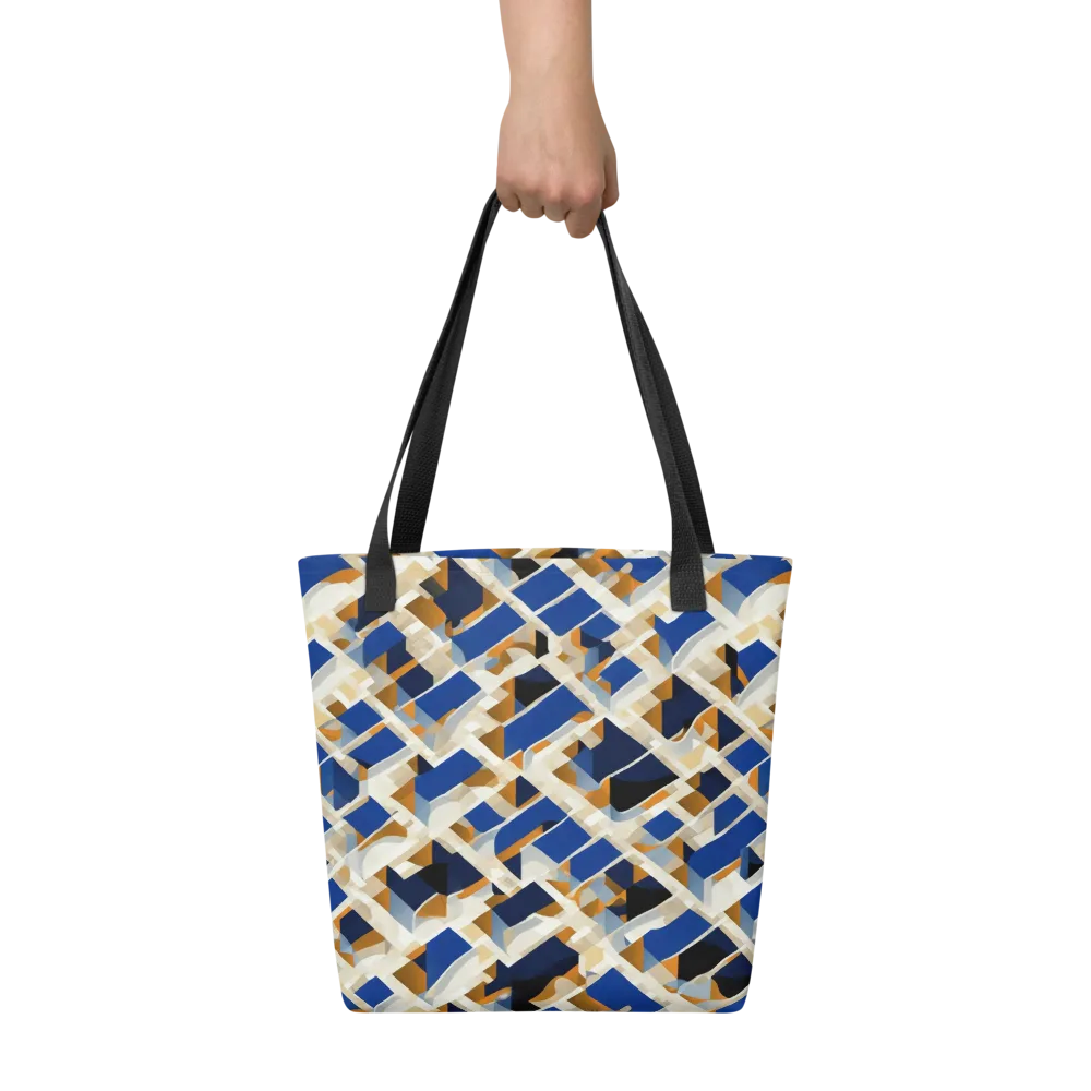 Cobalt Crosscurrent on Tote Bag — Front