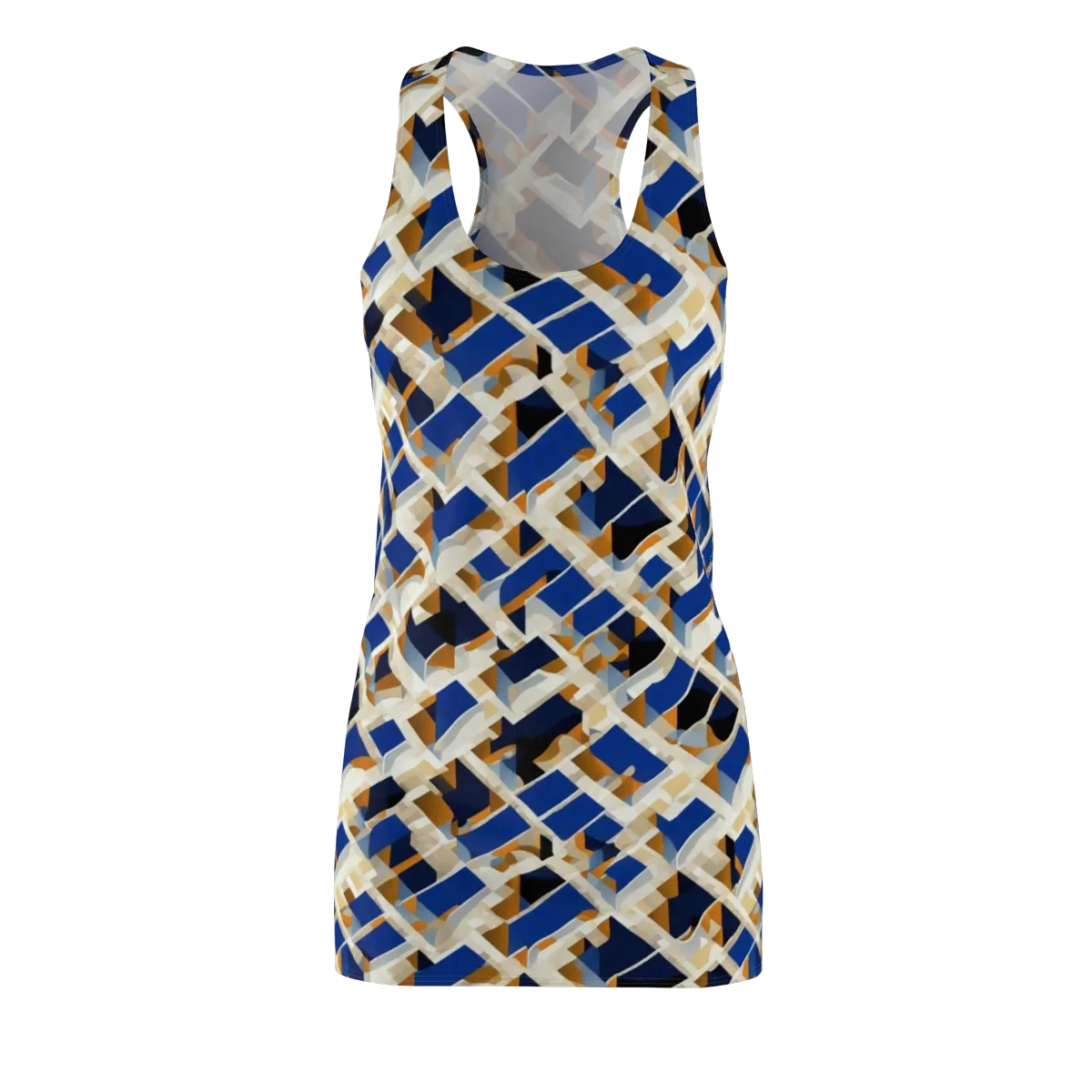 Cobalt Crosscurrent on Racerback Dress — Front