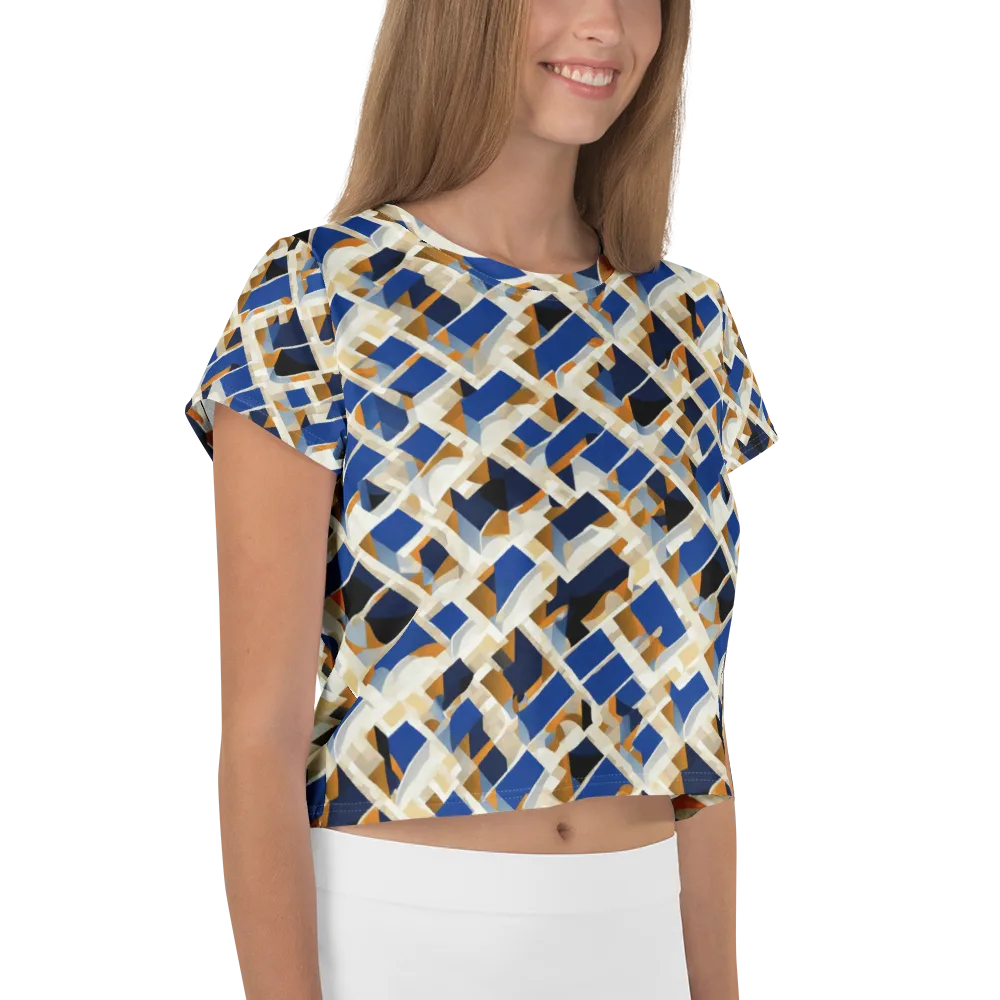 Cobalt Crosscurrent on Crop Tee — Right