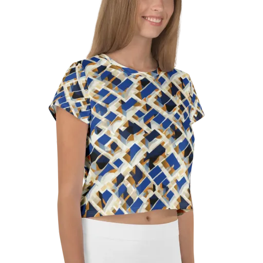 Cobalt Crosscurrent on a Crop Tee