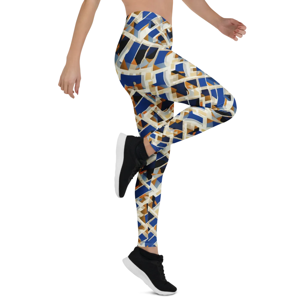 Cobalt Crosscurrent on Leggings — Right