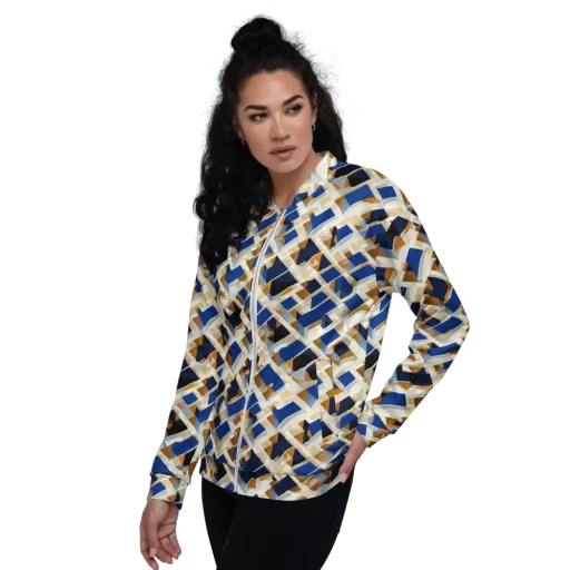 Cobalt Crosscurrent on a Bomber Jacket