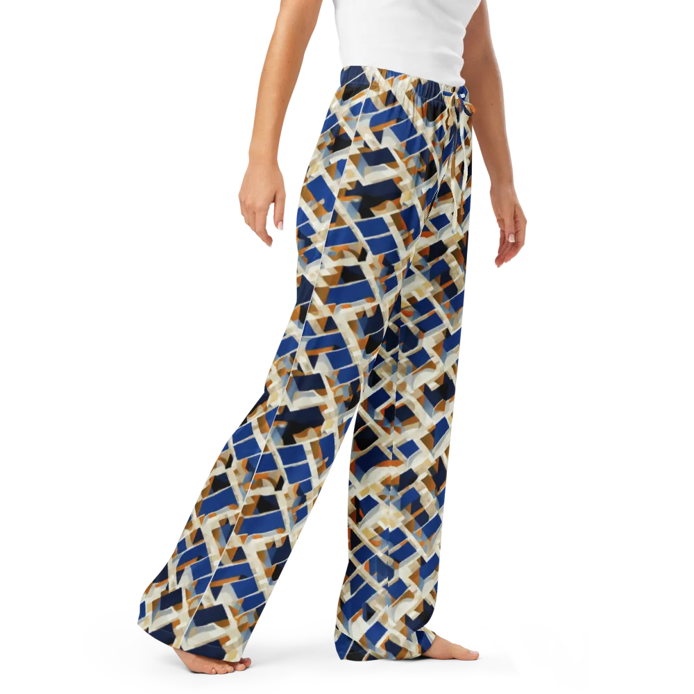 Cobalt Crosscurrent on Women's Pajama Pants — Right Front