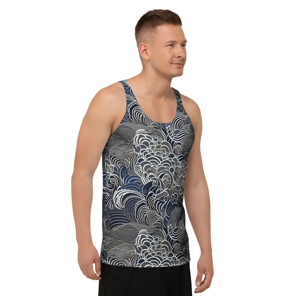 Inkwater Current on Men's Tank Top — Right Front