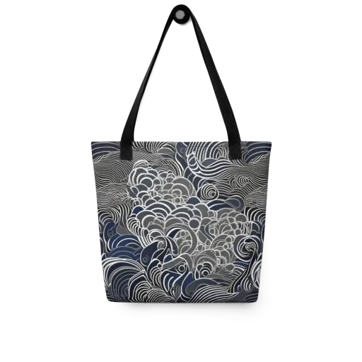 Inkwater Current on a Tote Bag