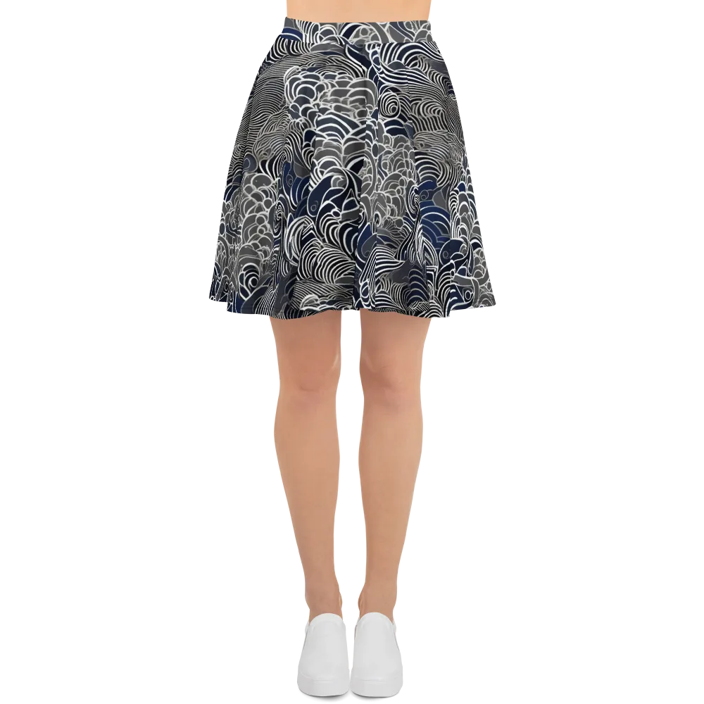Inkwater Current on Skater Skirt — Front