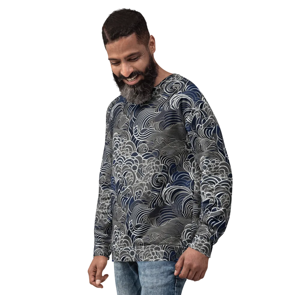 Inkwater Current on Sweatshirt — Left Front