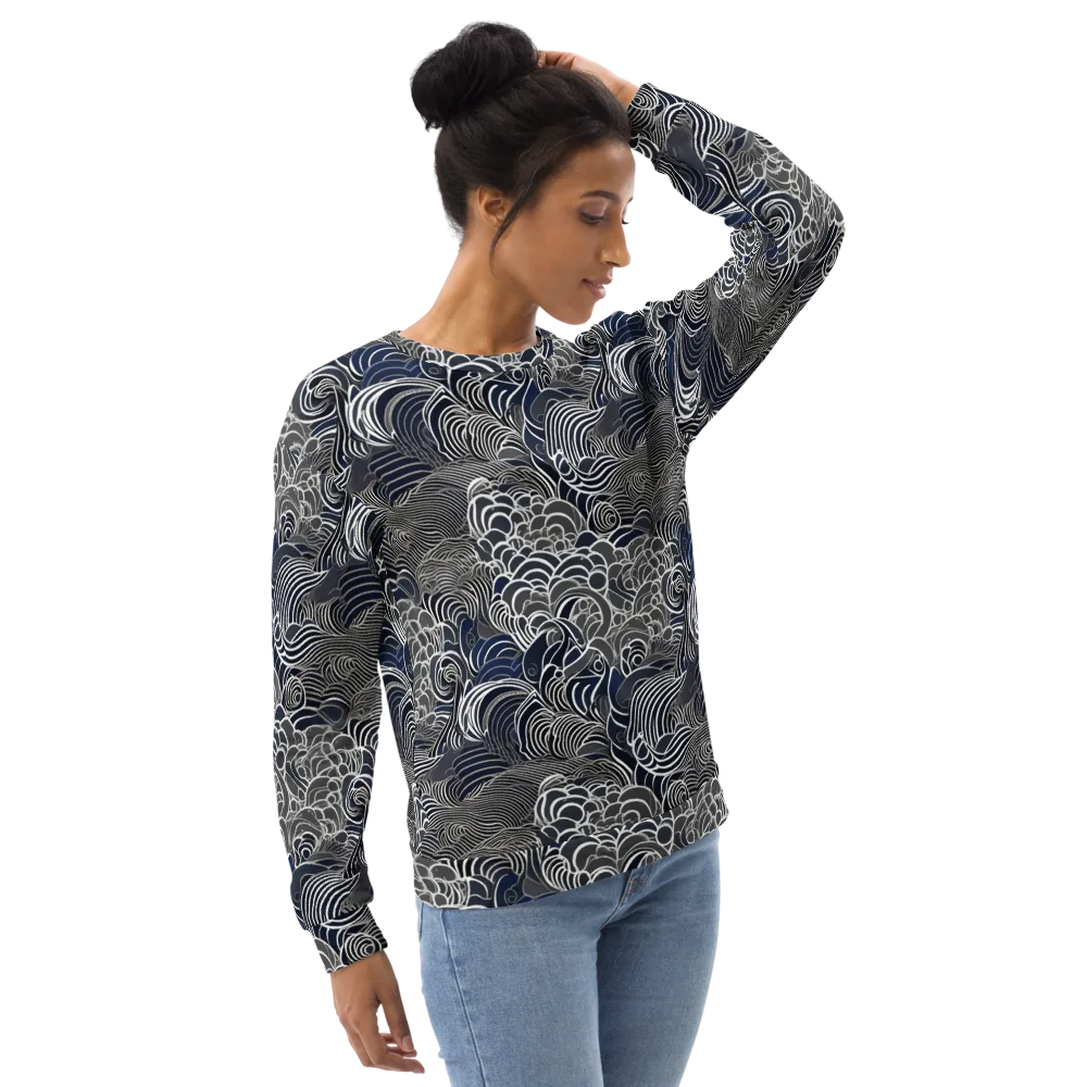 Inkwater Current on Sweatshirt — Right Front