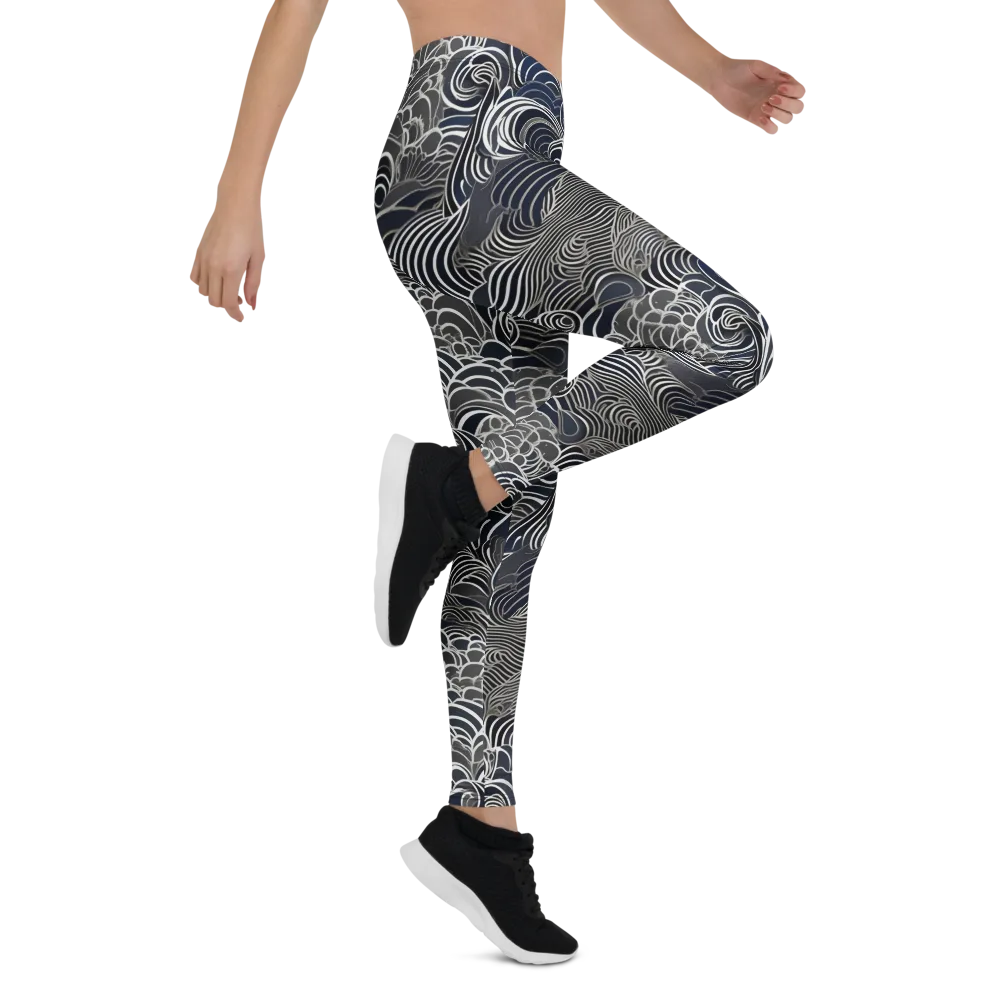 Inkwater Current on Leggings — Right