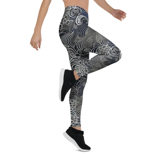 Inkwater Current on a Leggings
