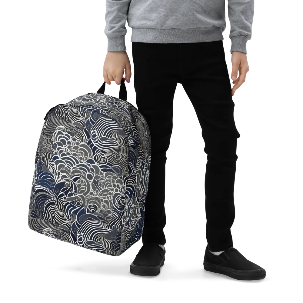 Inkwater Current on Minimalist Backpack — Zoomed-in