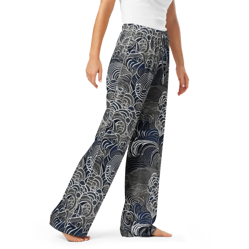 Inkwater Current on Women's Pajama Pants — Right Front