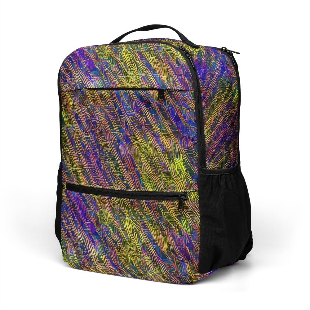 Cobalt Maze on Utility Backpack — Left Front