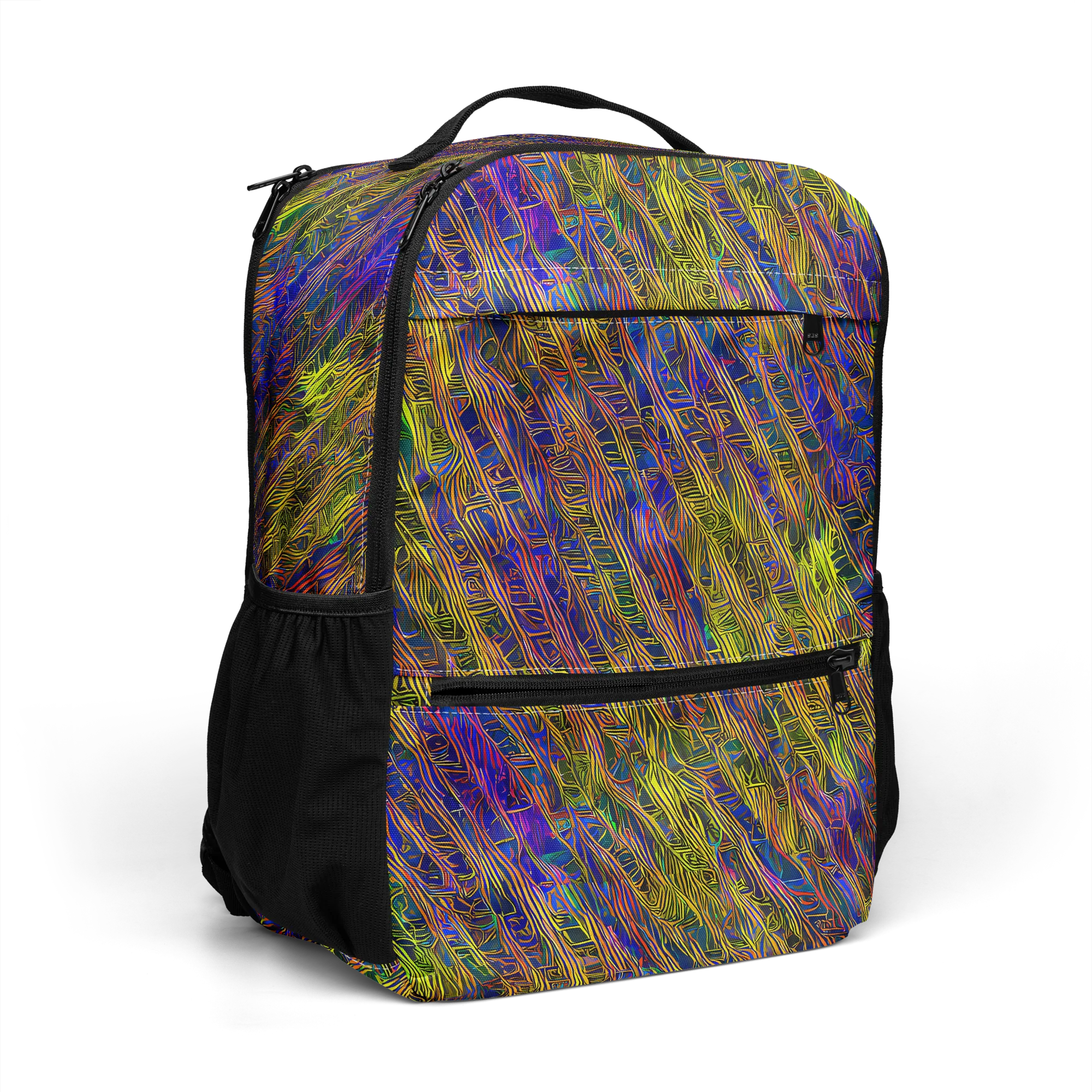Cobalt Maze on Utility Backpack — Right Front
