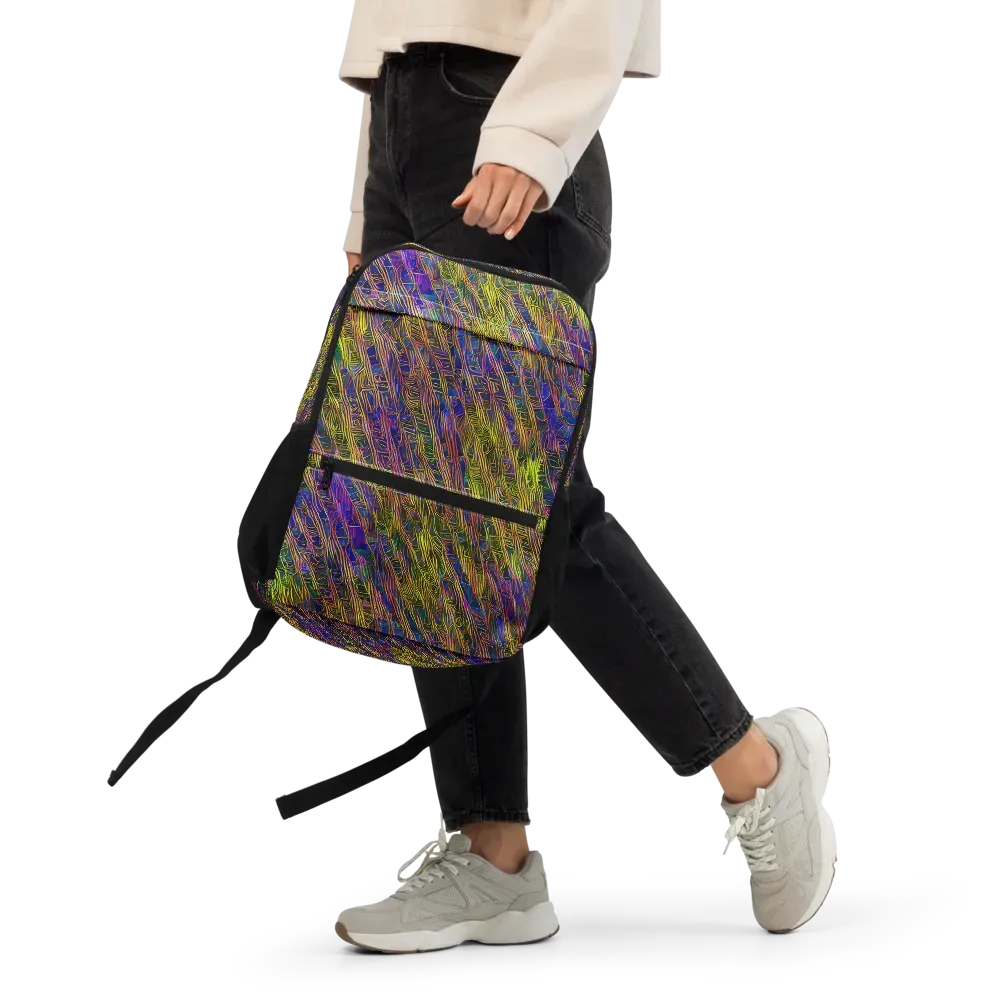 Cobalt Maze on Utility Backpack — Front