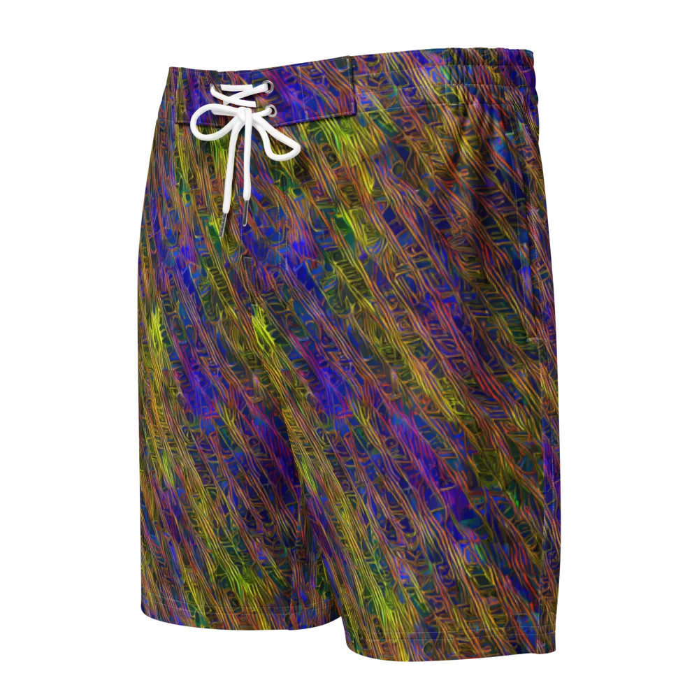 Cobalt Maze on Men's Board Shorts — Front