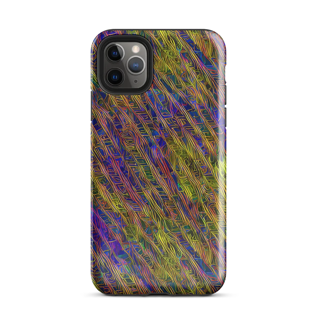 Cobalt Maze on Tough Case for iPhone® — Front