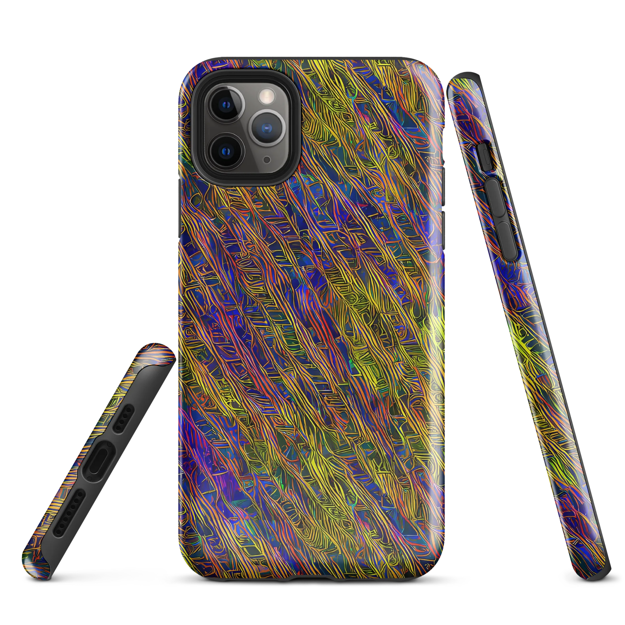 Cobalt Maze on Tough Case for iPhone® — Front