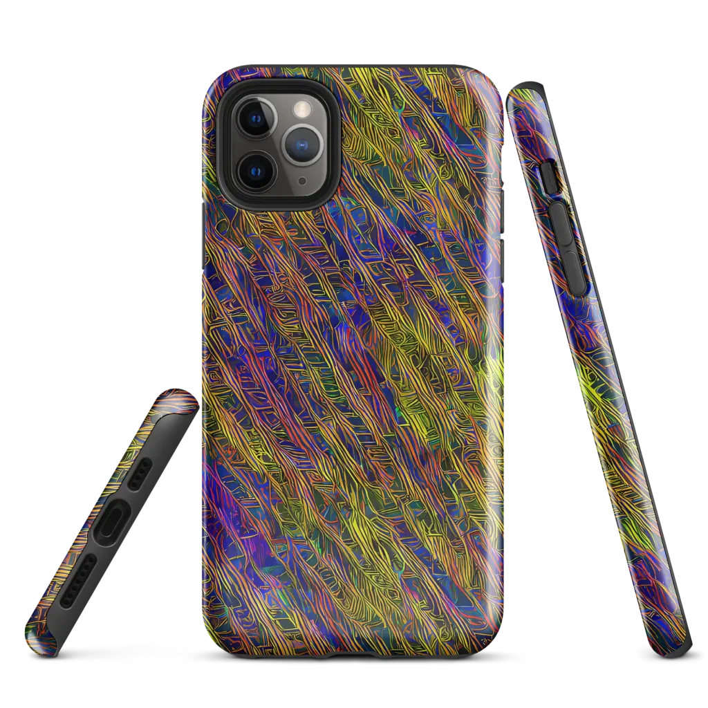 Cobalt Maze on Tough Case for iPhone® — Front