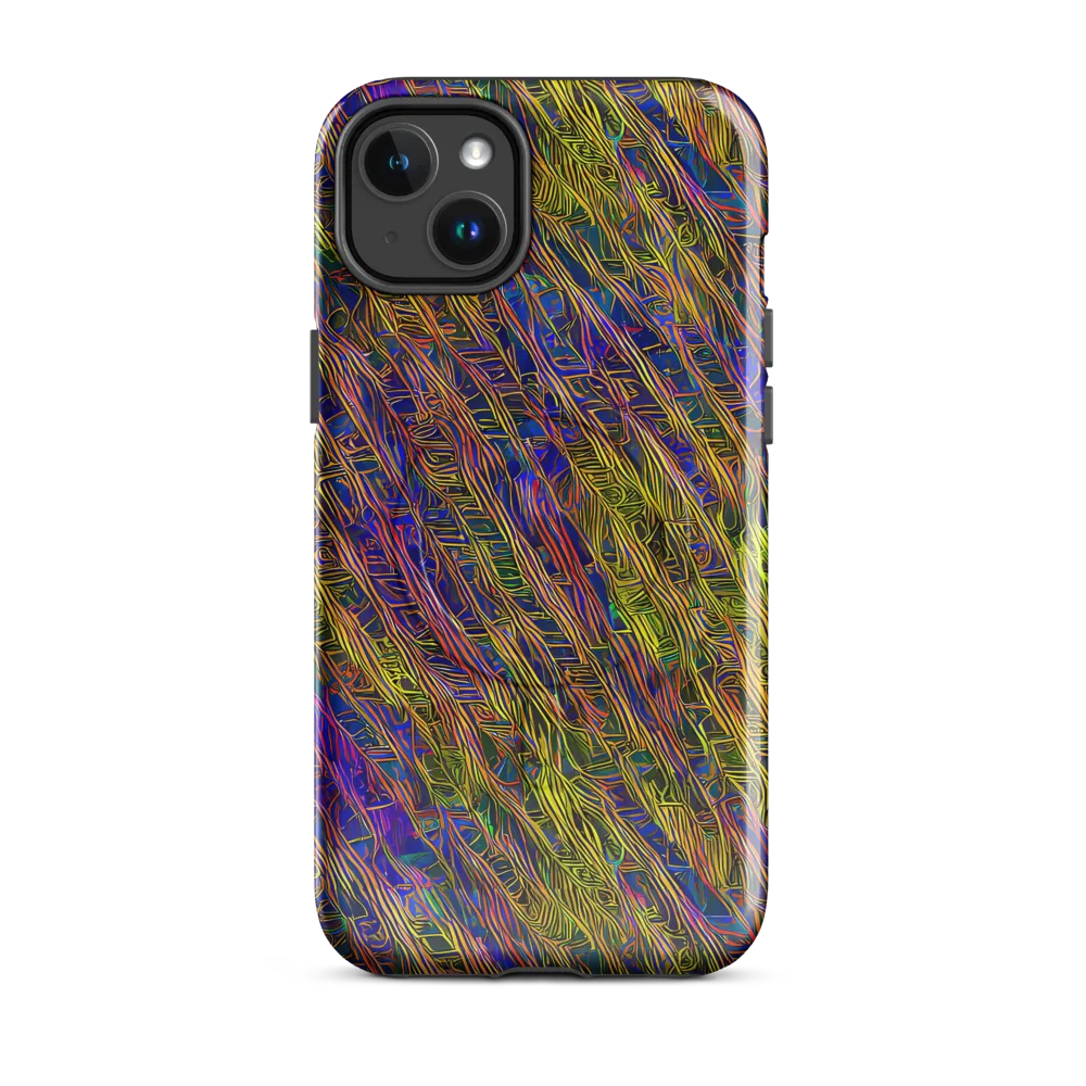 Cobalt Maze on MagSafe Tough Case for iPhone® — Front