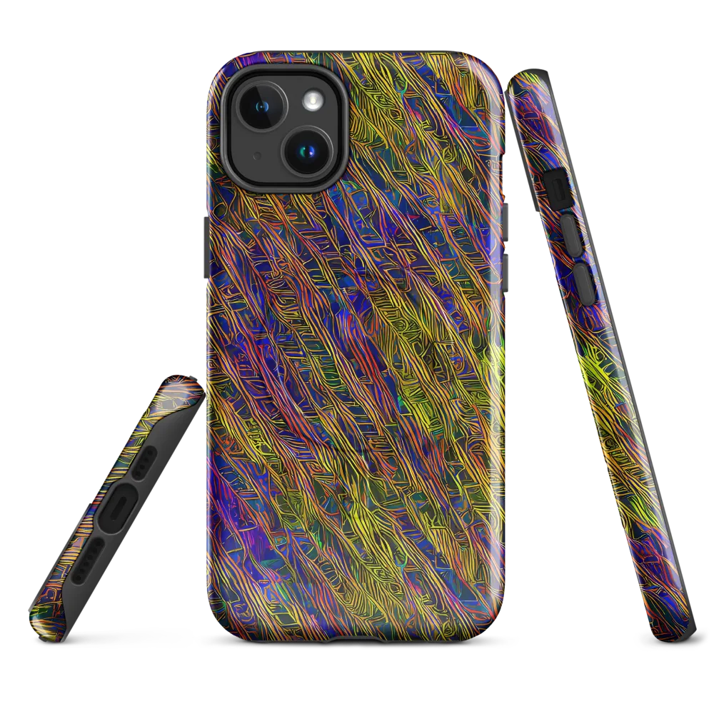 Cobalt Maze on MagSafe Tough Case for iPhone® — Front