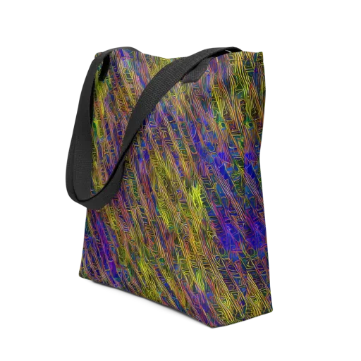 Cobalt Maze on a Tote Bag