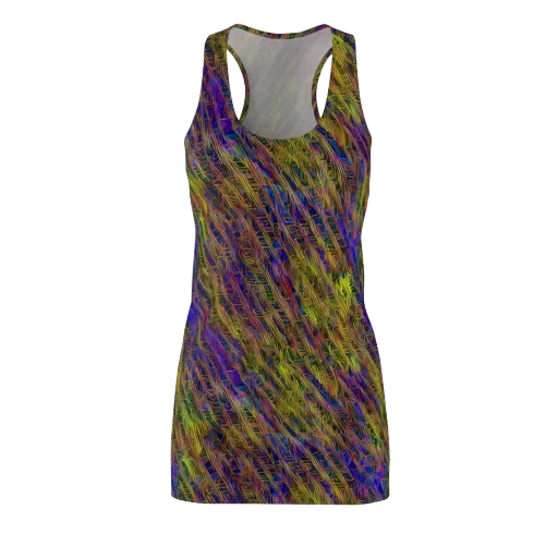 Cobalt Maze on a Racerback Dress