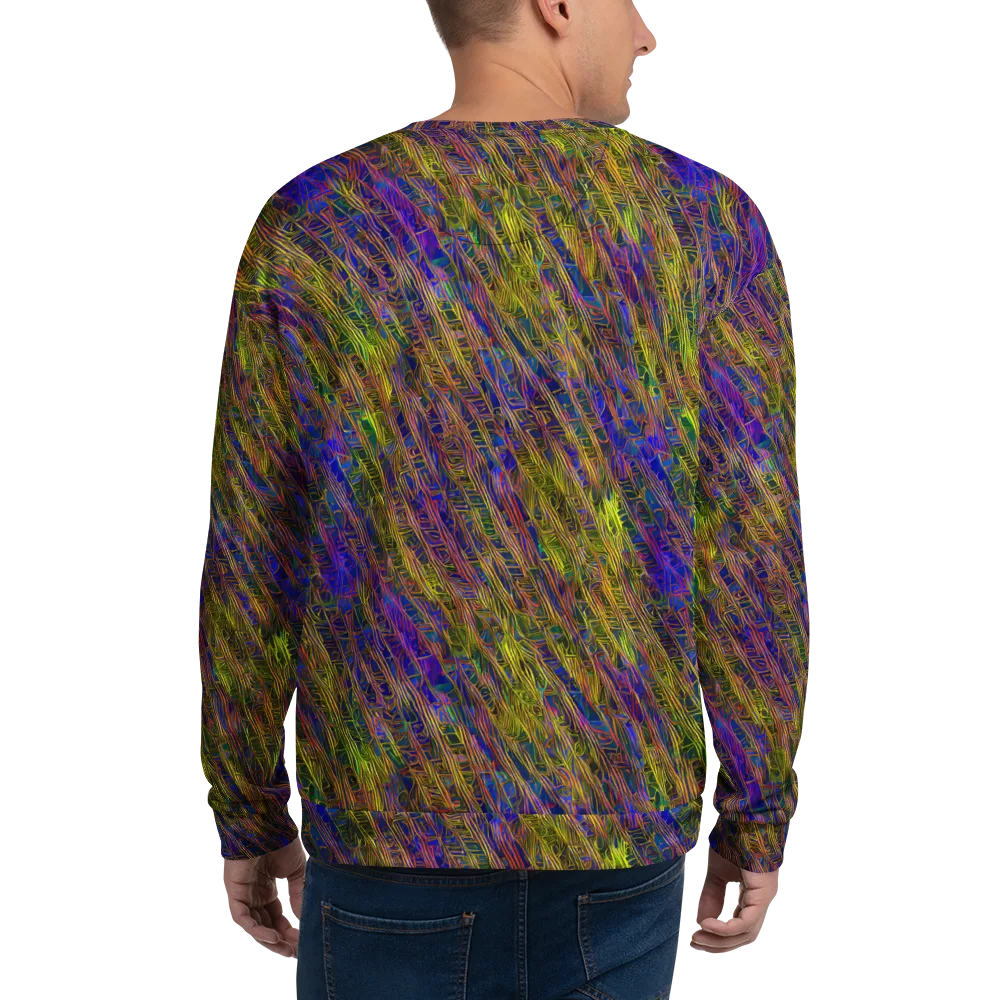 Cobalt Maze on Sweatshirt — Back